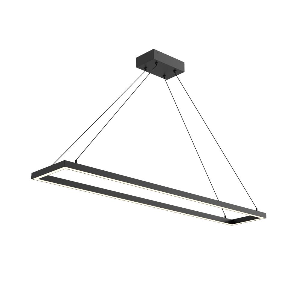 Piazza 48-in Black LED Pendant