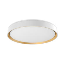 Kuzco Lighting Inc FM43920-WH/GD - Essex 20-in White/Gold LED Flush Mount
