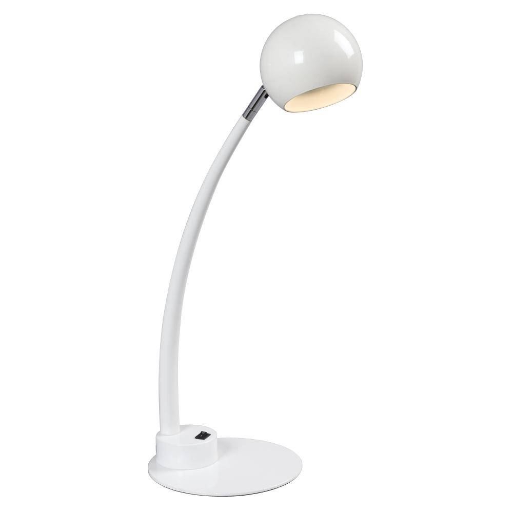 5W LED Table/Desk Lamp in White with On/Off Switch