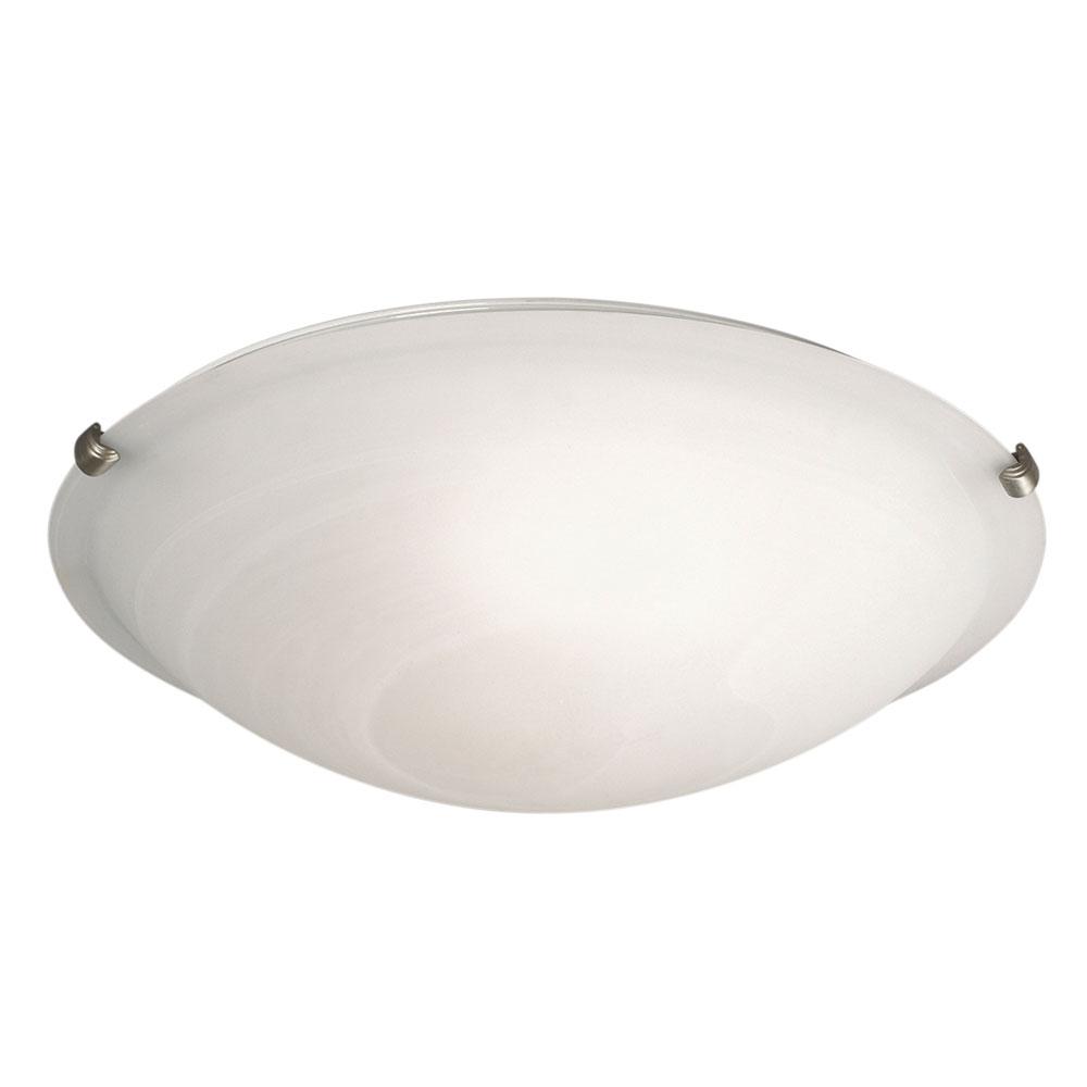 LED Flush Mount Ceiling Light - in Pewter finish with Marbled Glass