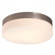 Galaxy Lighting 612314BN-213EB - Flush Mount Ceiling Light - in Brushed Nickel finish with Satin White Glass