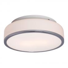 Galaxy Lighting L613532CH010A1 - LED Flush Mount Ceiling Light - in Polished Chrome finish with White Glass