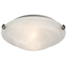 Galaxy Lighting 680112MB-PTR - Flush Mount - Pewter w/ Marbled Glass