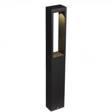 Galaxy Lighting L324863BK - 120-277V LED Bollard Light BK 10W 3000K, IP65 Rated