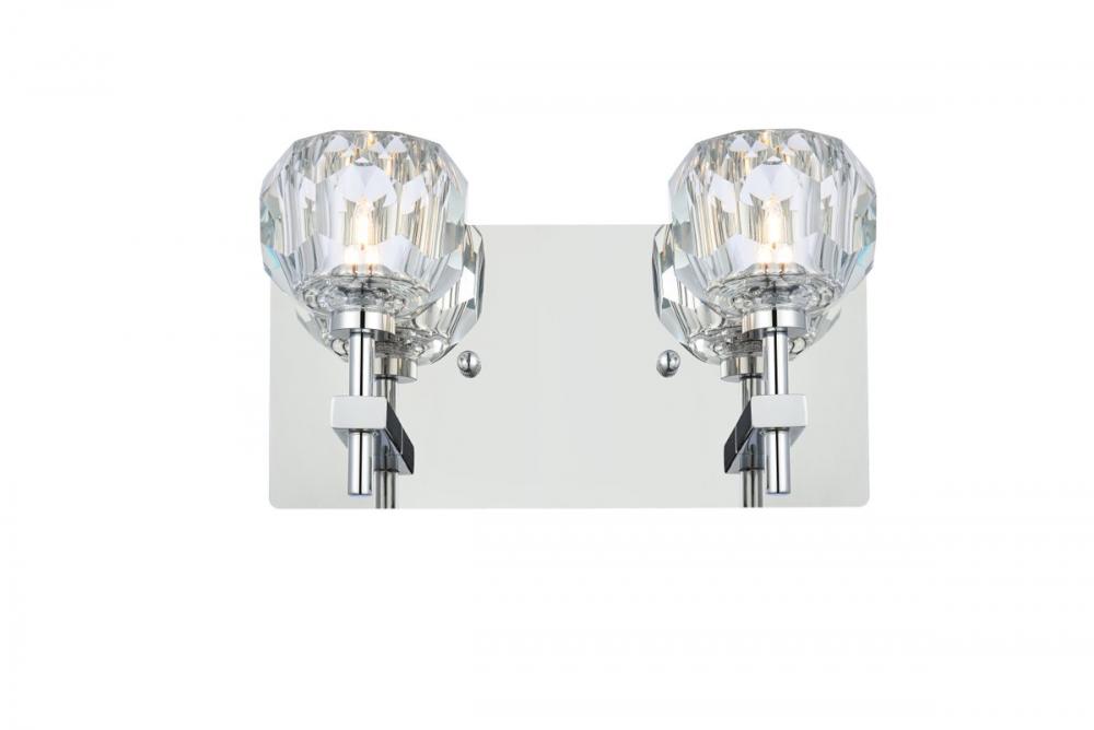 Graham 2 Light Wall Sconce in Chrome