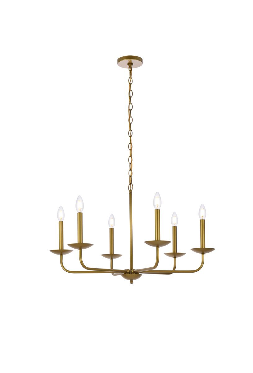 Cohen 30 inch pendant in brass