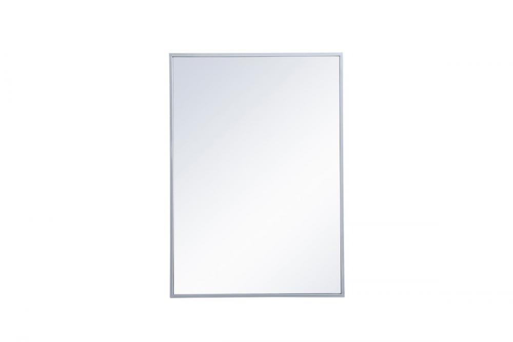 Metal mirror medicine cabinet 20 inch x 28 inch in silver