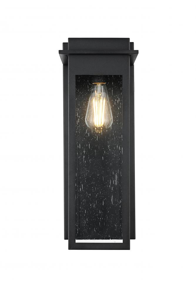 Dunton 7 inch Outdoor Pendant in Black