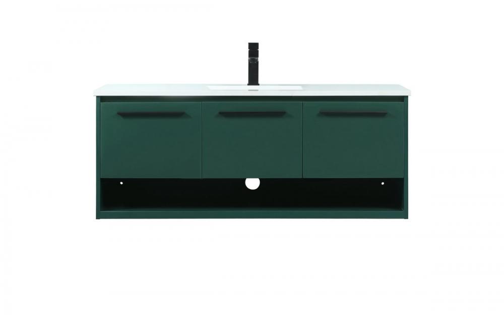 48 inch Single bathroom vanity in green