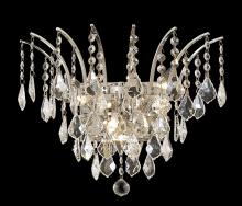 Elegant 8033W16C/RC - Victoria 3 Light Chrome Wall Sconce Clear Royal Cut Crystal