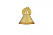 Elegant LD7324W7BRA - Bentley 1 Light Brass Bath Sconce