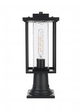 Elegant OD307P17BK - Philip 7 inch Outdoor Pendant in Black