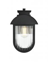 Elegant OD338W13BK - Albert 7 inch Outdoor Pendant in Black