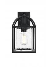 Elegant OD343W14BK - Gratz 7 inch Outdoor Pendant in Black