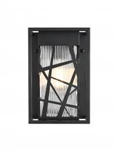 Elegant OD356W12BK - Eyre 7 inch Outdoor Pendant in Black