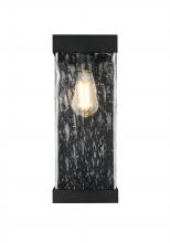 Elegant OD371W16BK - Thompson 7 inch Outdoor Pendant in Black