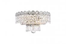 Elegant V1900W12C/RC - Century 2 Light Chrome Wall Sconce Clear Royal Cut Crystal