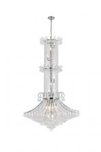 Elegant V8008G44C/RC - Toureg 20 Light Chrome Chandelier Clear Royal Cut Crystal