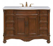 Elegant VF-1034 - 48 In. Single Bathroom Vanity Set In Teak Color