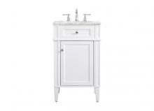 Elegant VF12521WH - 21 inch Single bathroom vanity in white