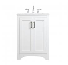 Elegant VF17024WH - 24 inch Single Bathroom Vanity in White