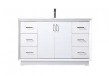 Elegant VF19654WH - 54 Inch SIngle Bathroom Vanity In White