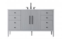 Elegant VF29660GR - 60 inch Single Bathroom Vanity in Grey