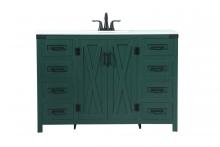 Elegant VF90248MGN - 48 inch Single bathroom vanity in green