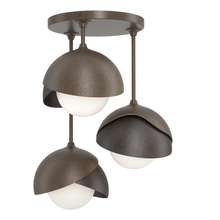 Hubbardton Forge - Canada 121374-SKT-05-14-GG0711 - Brooklyn 3-Light Double Shade Semi-Flush