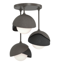 Hubbardton Forge - Canada 121374-SKT-07-10-GG0711 - Brooklyn 3-Light Double Shade Semi-Flush