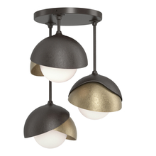 Hubbardton Forge - Canada 121374-SKT-14-84-GG0711 - Brooklyn 3-Light Double Shade Semi-Flush