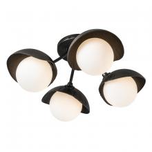 Hubbardton Forge - Canada 121375-SKT-14-14-GG0711 - Brooklyn 4-Light Single Shade Semi-Flush