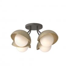 Hubbardton Forge - Canada 121375-SKT-20-84-GG0711 - Brooklyn 4-Light Single Shade Semi-Flush