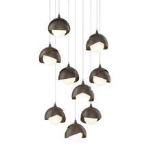 Hubbardton Forge - Canada 131105-SKT-LONG-05-05-GG0711 - Brooklyn 9-Light Double Shade Pendant