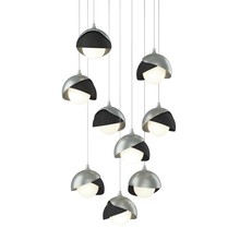 Hubbardton Forge - Canada 131105-SKT-LONG-82-10-GG0711 - Brooklyn 9-Light Double Shade Pendant