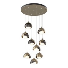 Hubbardton Forge - Canada 131105-SKT-STND-84-14-GG0711 - Brooklyn 9-Light Double Shade Pendant