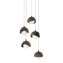 Hubbardton Forge - Canada 131125-SKT-LONG-10-05-GG0711 - Brooklyn 5-Light Double Shade Pendant