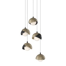 Hubbardton Forge - Canada 131125-SKT-LONG-10-84-GG0711 - Brooklyn 5-Light Double Shade Pendant