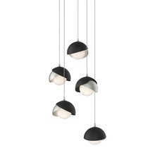 Hubbardton Forge - Canada 131125-SKT-LONG-85-10-GG0711 - Brooklyn 5-Light Double Shade Pendant