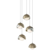 Hubbardton Forge - Canada 131125-SKT-LONG-85-84-GG0711 - Brooklyn 5-Light Double Shade Pendant