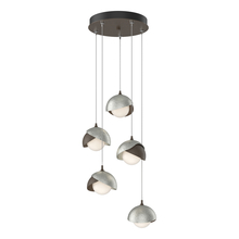 Hubbardton Forge - Canada 131125-SKT-STND-05-85-GG0711 - Brooklyn 5-Light Double Shade Pendant