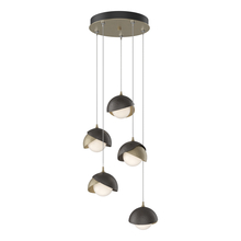 Hubbardton Forge - Canada 131125-SKT-STND-84-14-GG0711 - Brooklyn 5-Light Double Shade Pendant