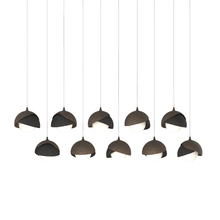 Hubbardton Forge - Canada 131205-SKT-LONG-05-10-GG0711 - Brooklyn 10-Light Double Shade Pendant