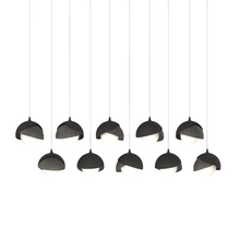 Hubbardton Forge - Canada 131205-SKT-LONG-10-20-GG0711 - Brooklyn 10-Light Double Shade Pendant