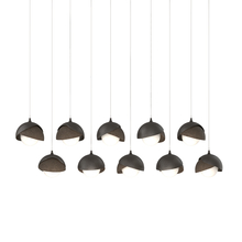 Hubbardton Forge - Canada 131205-SKT-LONG-14-05-GG0711 - Brooklyn 10-Light Double Shade Pendant