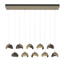 Hubbardton Forge - Canada 131205-SKT-STND-84-14-GG0711 - Brooklyn 10-Light Double Shade Pendant