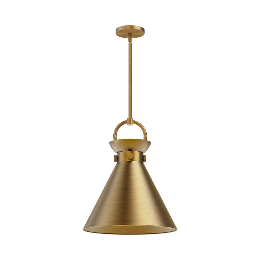 Emerson 14-in Aged Gold 1 Light Pendant