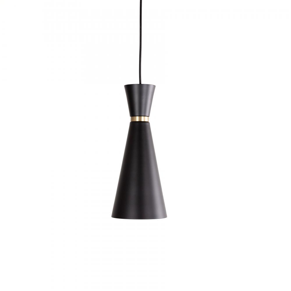 Konic - 14 Light Pendant in Black and Soft Gold