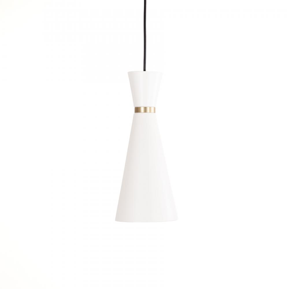 Konic - 14 Light  Pendant in Matte White and Soft Gold