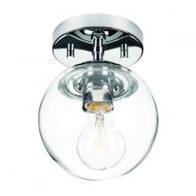 Russell Lighting 388-006/CHR/CL - Eclipse Flush Mount Polished Chrome